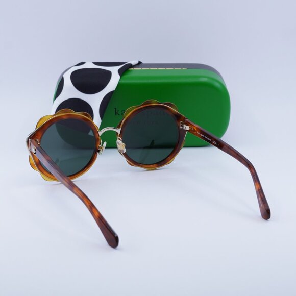 Final Price! Kate Spade KARRIE/S 009Q QT Havana/Green Sunglasses